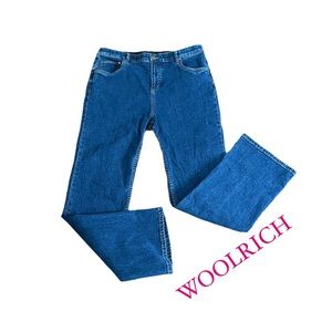 WOOLRICH Womens Ultra High Waist Blue Jeans size 14